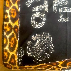 NWOT 100% silk Roberto Cavalli scarf